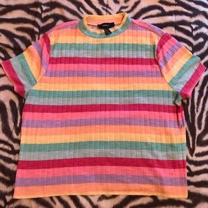 Forever 21 Rainbow Top